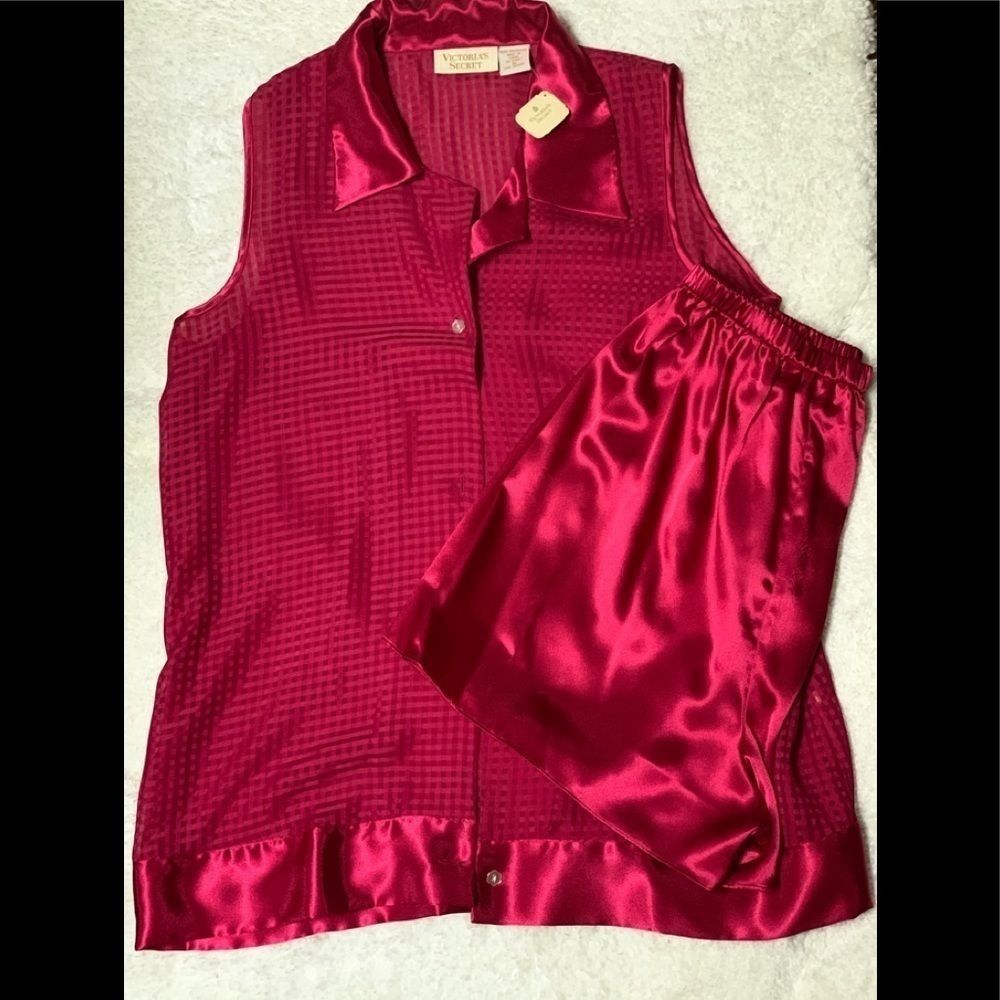 NWT Pink Victoria’s Secret Sheer Short Pj’s Set